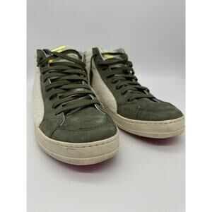 P448 Skate Wad Hi-Tops Green White Sherpa Sneakers Women's SZ 41 EU/ 10.5- 11 US